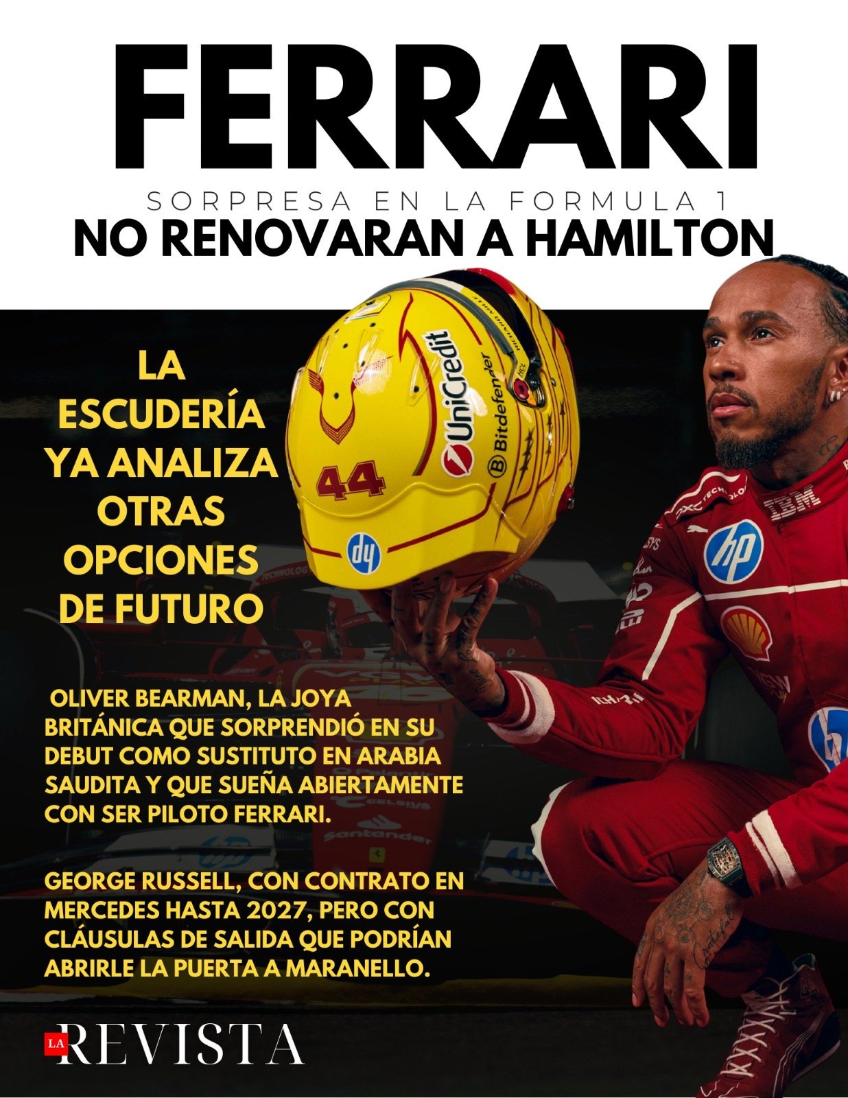 Ferrari NO renovaría a Hamilton