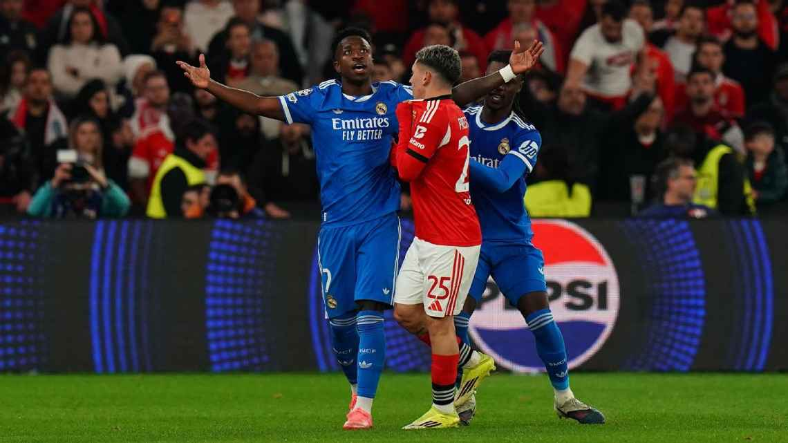 UEFA toma acción contra Prestianni por presuntos insultos racistas a Vinícius