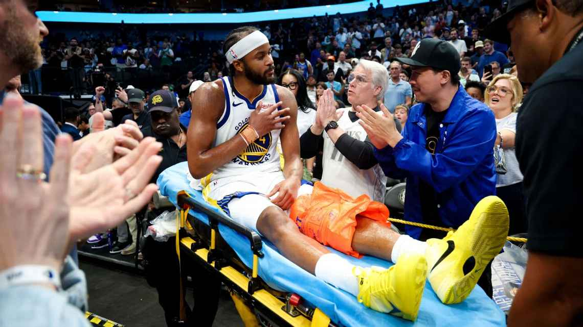 Moses Moody queda fuera de la temporada tras grave lesión de rodilla con Warriors