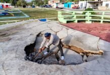 Ayuntamiento atiende reporte ciudadano en parque “Viernes Santo” de la colonia Emiliano Zapata Sur