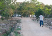 Cecilia Patrón supervisa avance del Corredor Verde Caucel-Santa Fe en Mérida