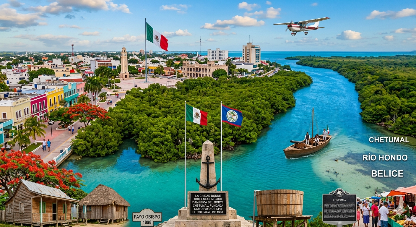 La ciudad donde comienzan México y América del norte