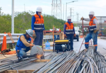 Avanzan obras en puente de la Mérida-Progreso; mantienen desvíos viales en Progreso