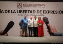 Joaquín Díaz Mena reconoce a periodistas y reafirma compromiso con la libertad de expresión en Yucatán