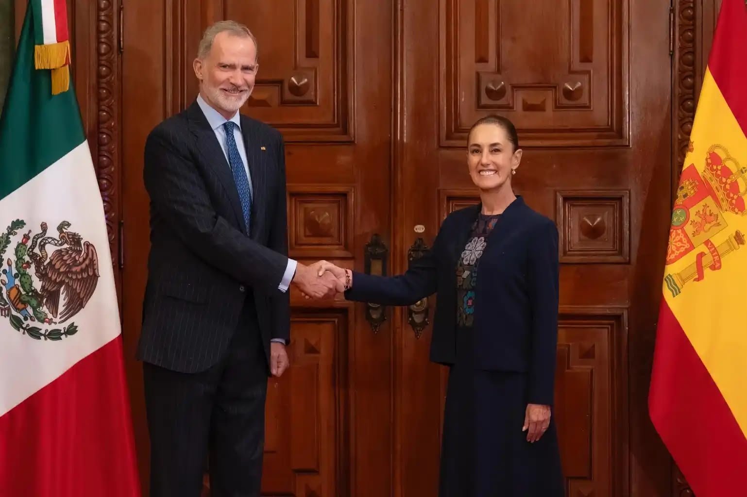 Sheinbaum y Felipe VI se reúnen en México tras tensión por la Conquista