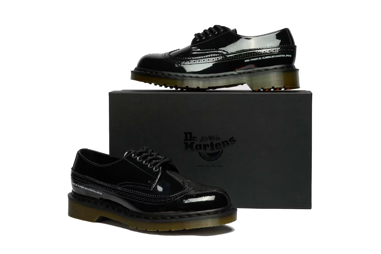 Dr. Martens y fragment design lanzan el elegante HOLLINGBORN BROGUE en negro