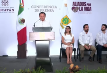Joaquín Díaz Mena encabeza conferencia matutina desde Palacio de Gobierno