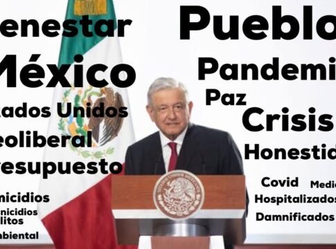 Las palabras del mensaje de AMLO ensalzan a su gobierno e ignoran los problemas