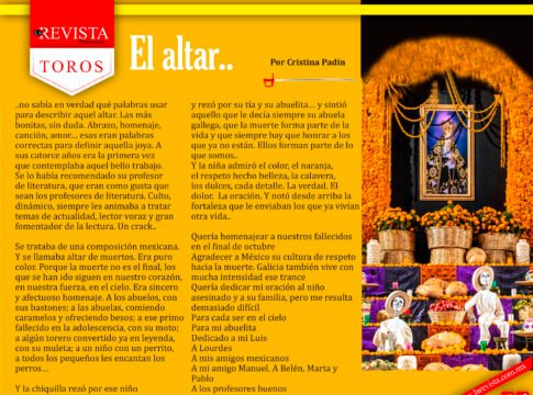 El altar...