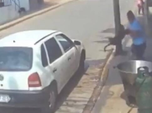 Infeliz extorsionador y policía