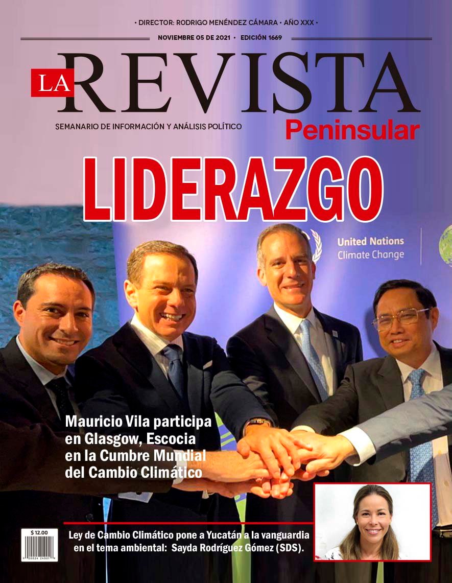 LIDERAZGO: Mauricio Vila participa en Glasgow, Escocia en la Cumbre Mundial del Cambio Climático
