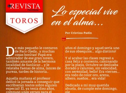 Lo especial vive en el alma...