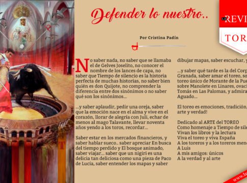 Defender lo nuestro..