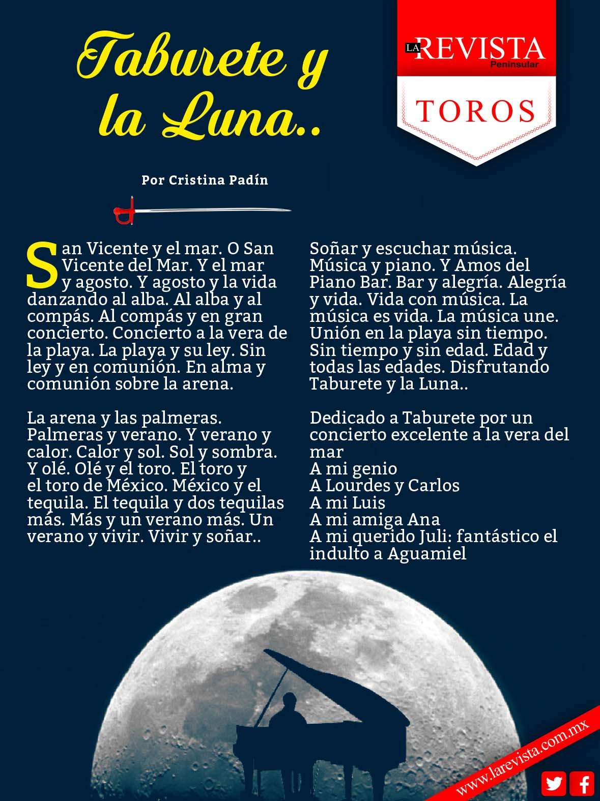 Taburete y la Luna.