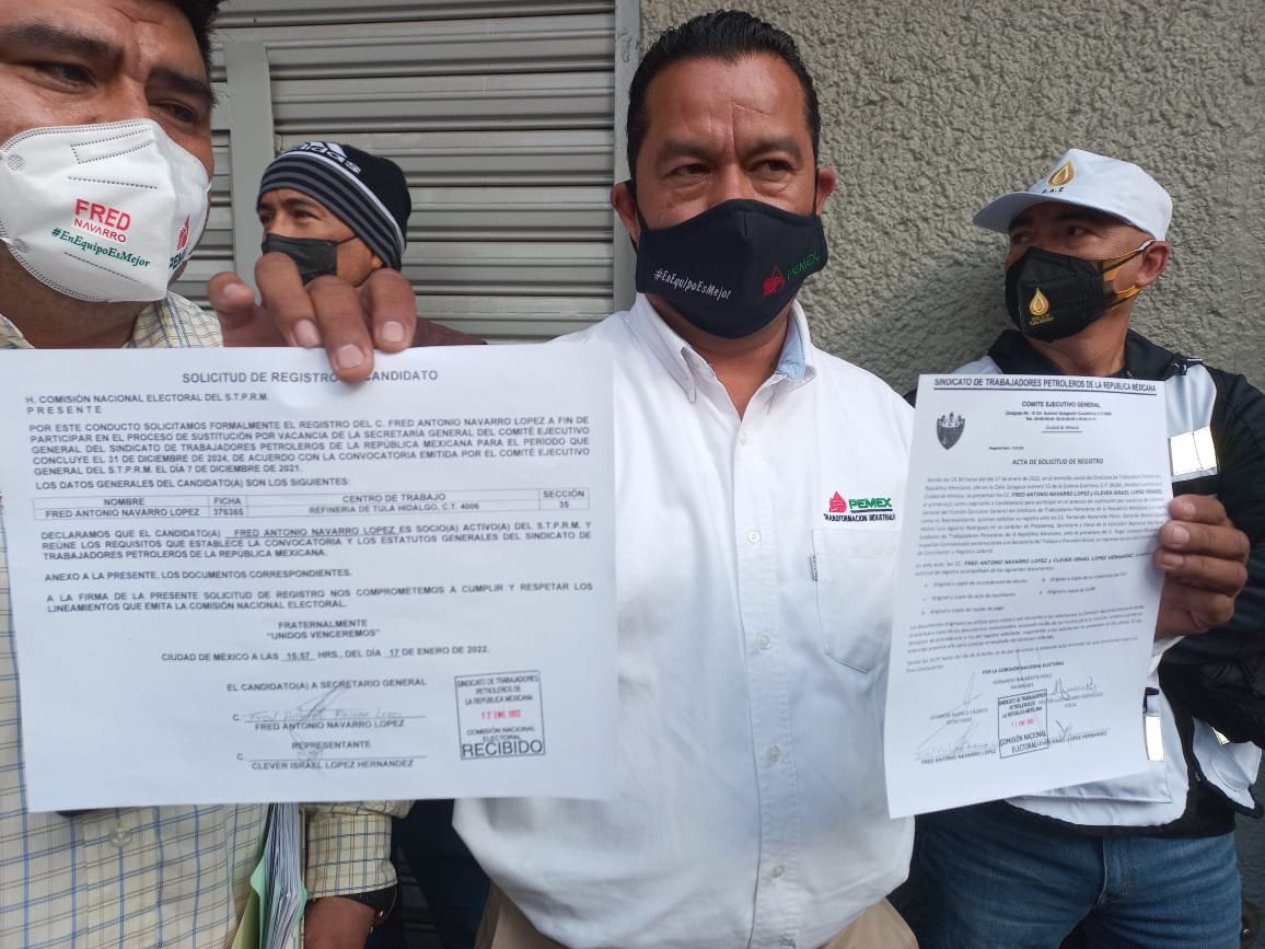 Se registra Fred Navarro López como candidato formal a dirigir el STPRM