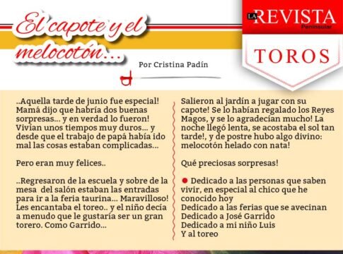 El capote y el melocotón...