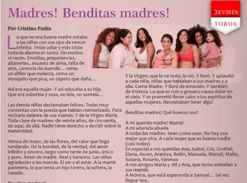 Madres! Benditas madres!