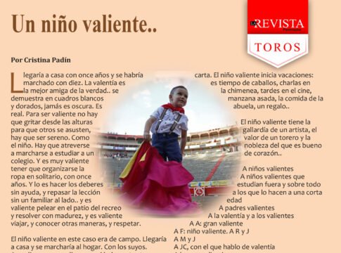 Un niño valiente...
