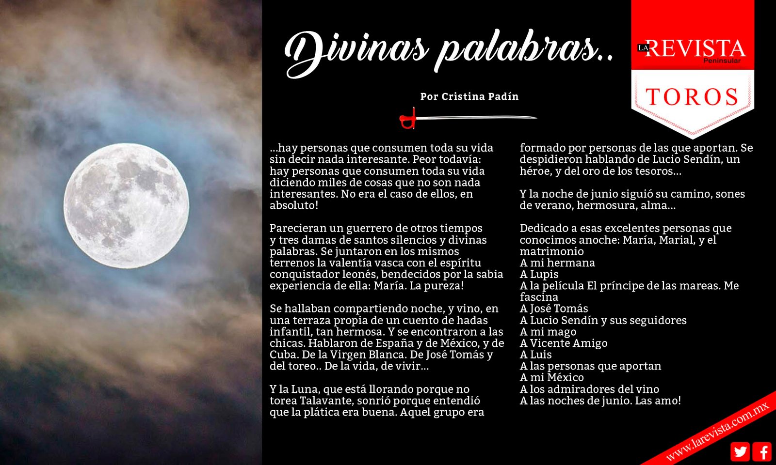 Divinas palabras..