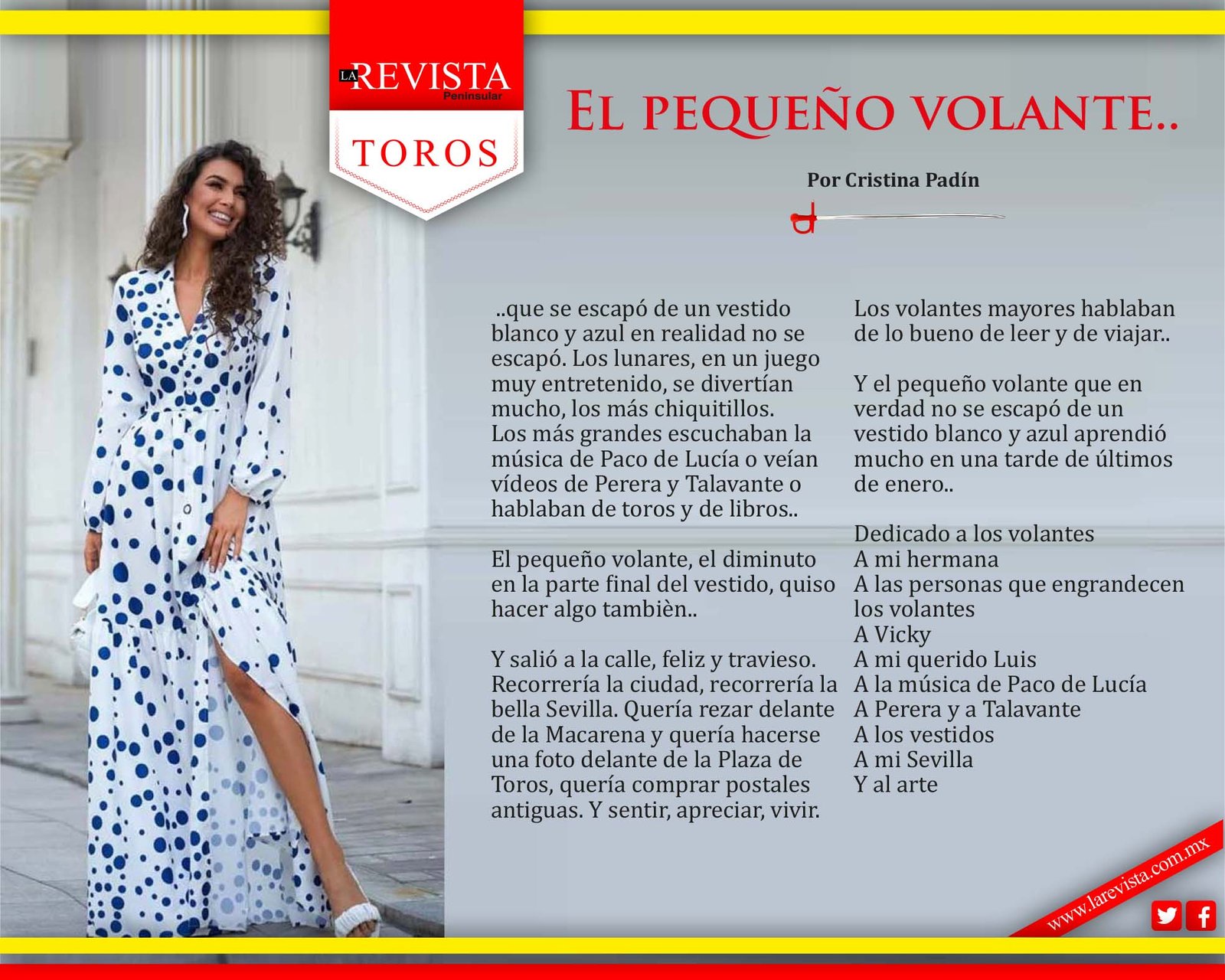 El pequeño volante...