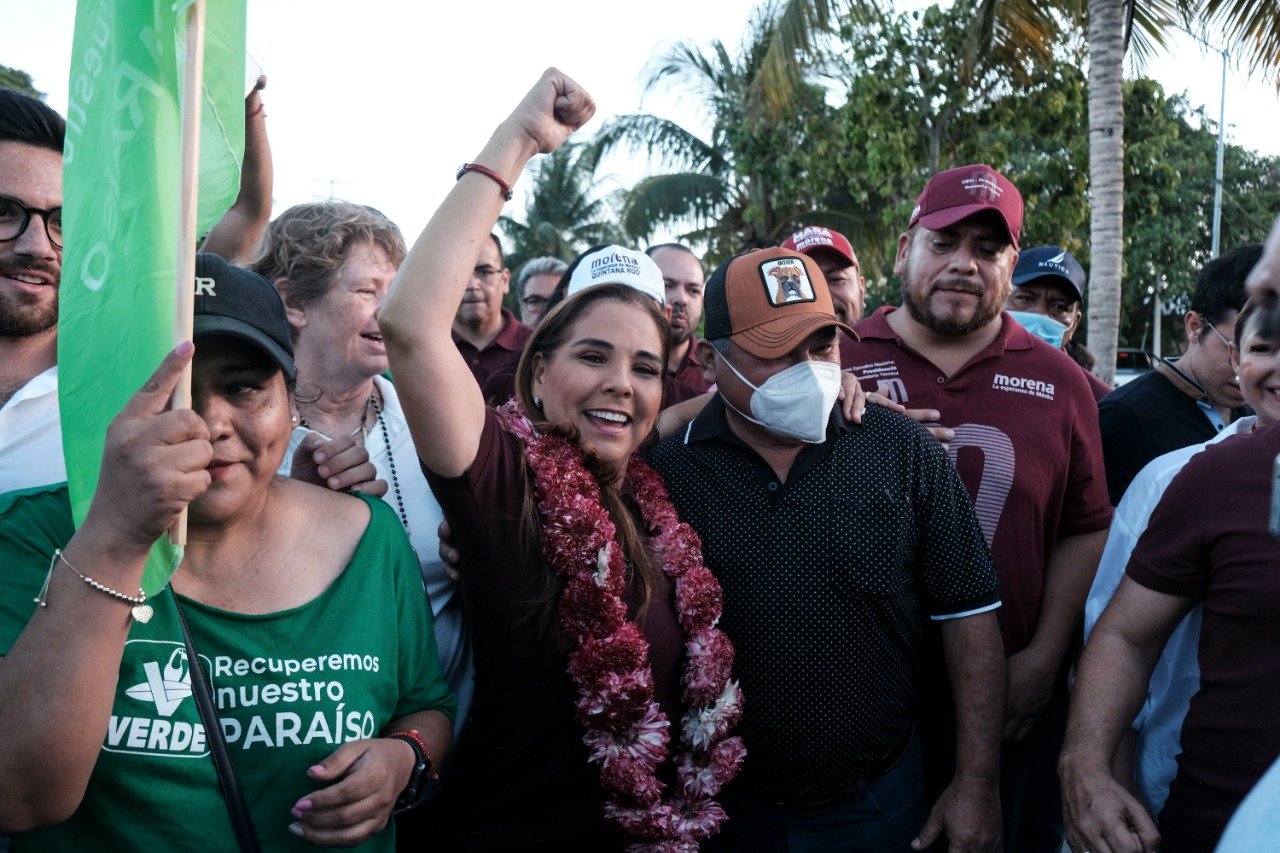 ¡Desterraremos la corrupción de Quintana Roo!, afirma Mara Lezama en Puerto Morelos