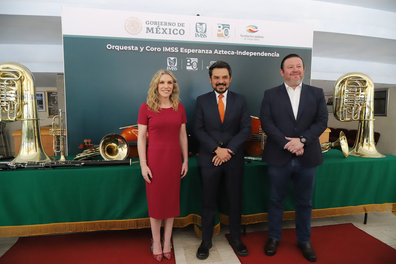 Firman convenio IMSS y Fundación Azteca de Grupo Salinas, para la implementación de Orquestas y Coros IMSS Esperanza Azteca