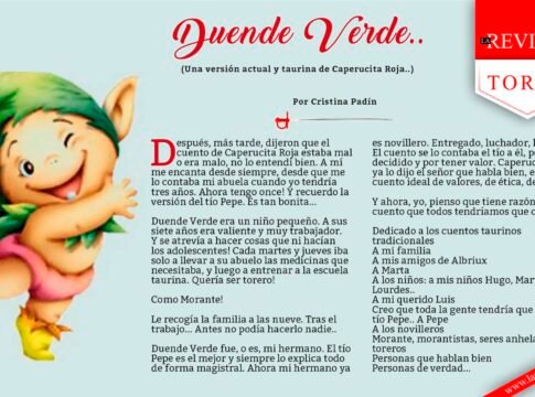 Duende Verde.. (Una versión actual y taurina de Caperucita Roja..)