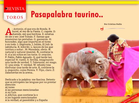 Pasapalabra taurino..