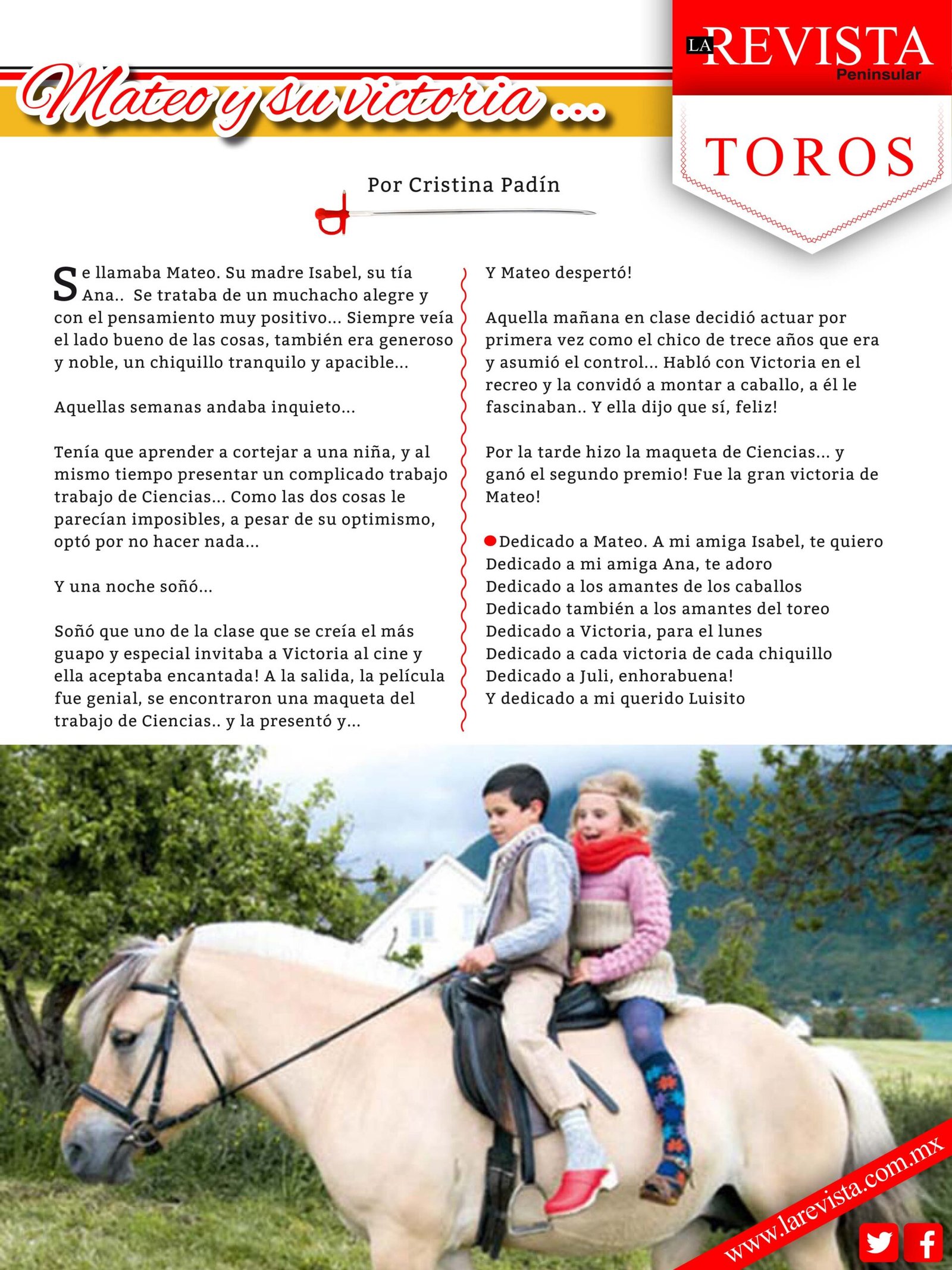 Mateo y su victoria...