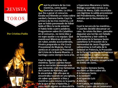 Cayeron las tres mentiras