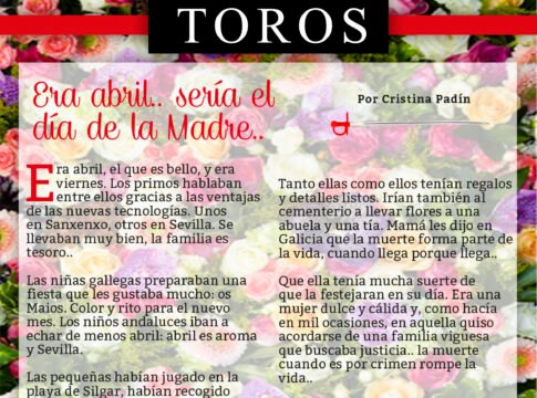 Era abril.. sería el día de la Madre..