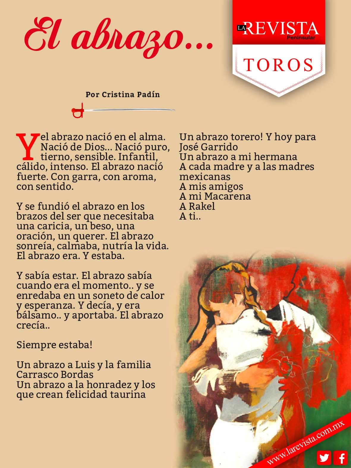 El abrazo...