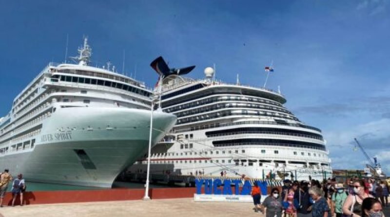 La actividad de cruceros continúa en Yucatán con la llegada de 3 embarcaciones de lujo a Puerto Progreso