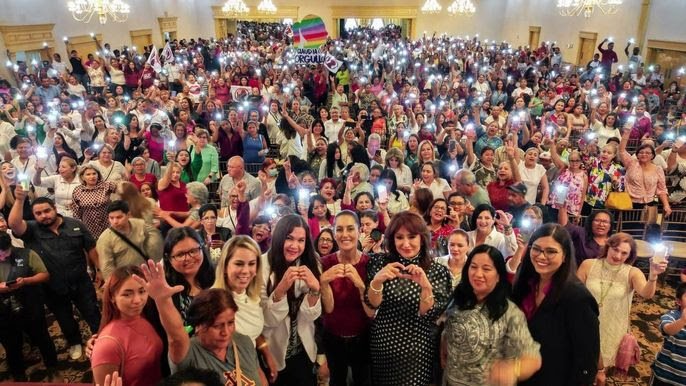 Claudia Sheinbaum apuesta por un México con igualdad de derechos junto a mujeres en Matamoros, Tamaulipas