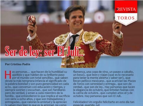 Ser de ley: ser El Juli...