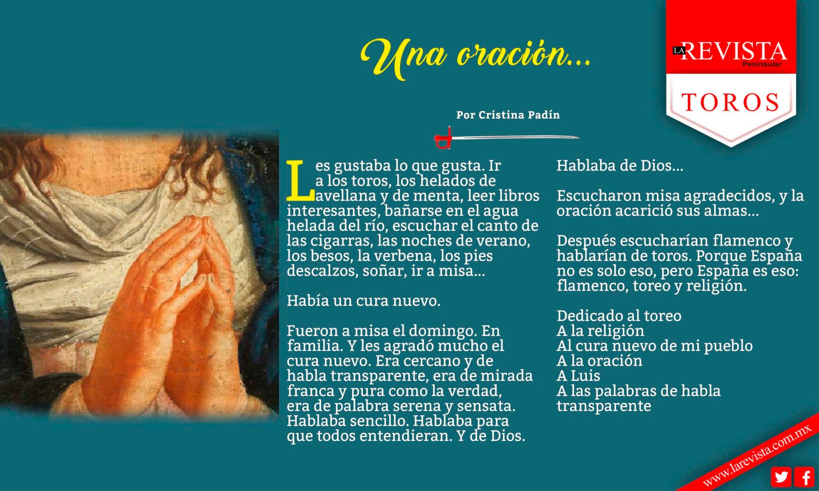 Una oración...