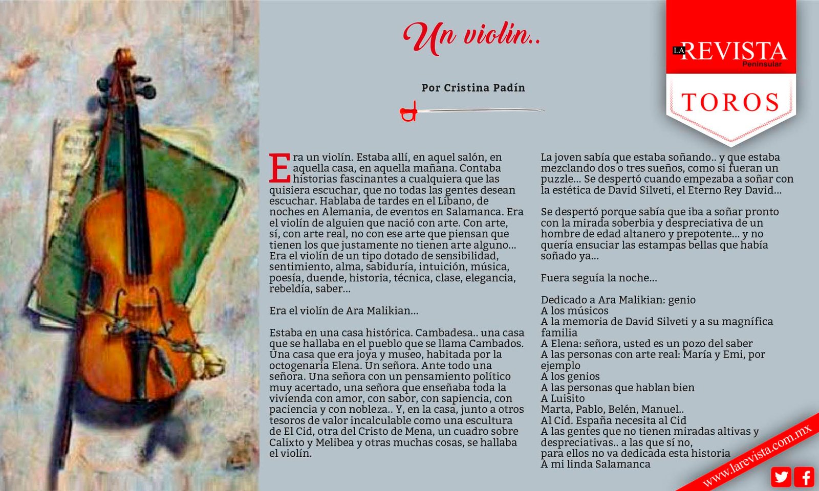Un violín..
