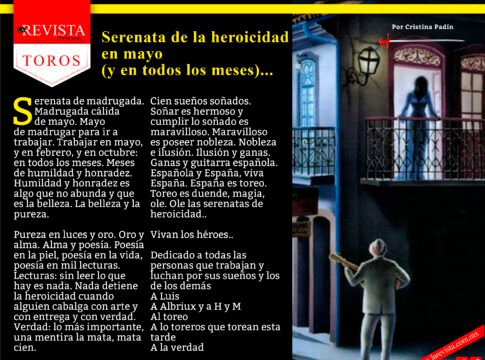 Serenata de la heroicidad en mayo (y en todos los meses)...