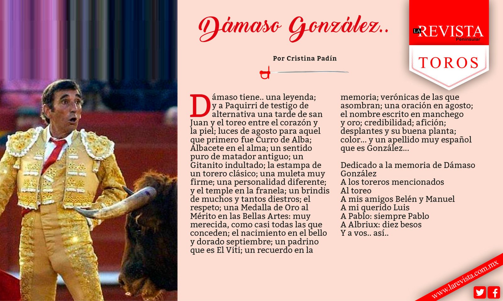 Dámaso González..