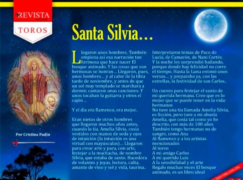 Santa Silvia…