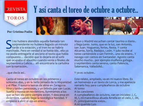 Y así canta el toreo de octubre a octubre...