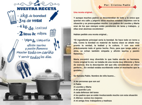 Una receta original...