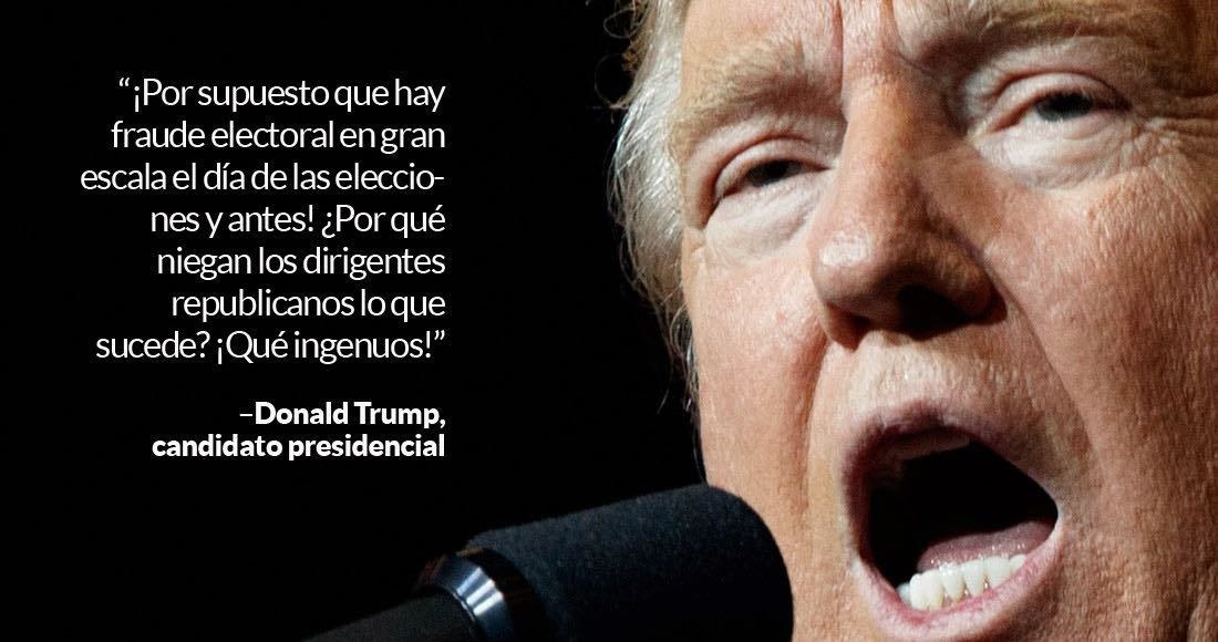 Trump pone al sistema electoral en duda: “Habrá fraude a gran escala”; fustiga a republicanos