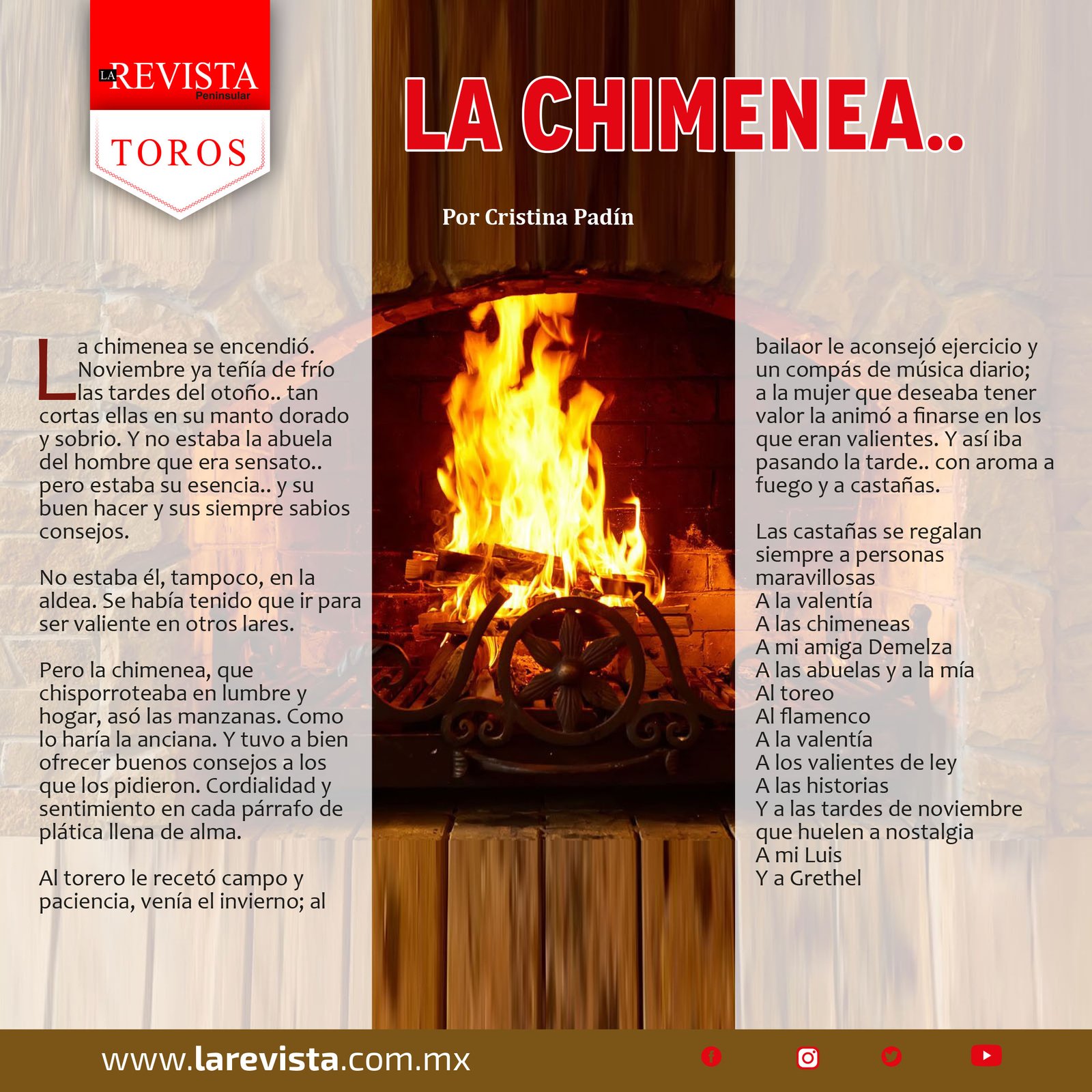 La chimenea..
