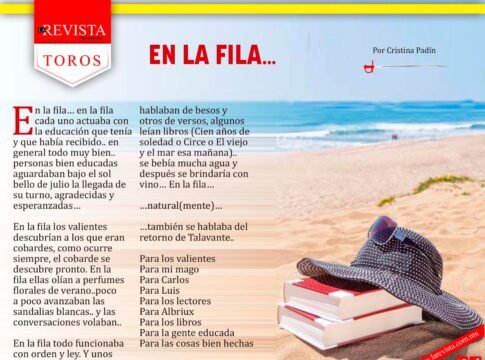 En la fila…