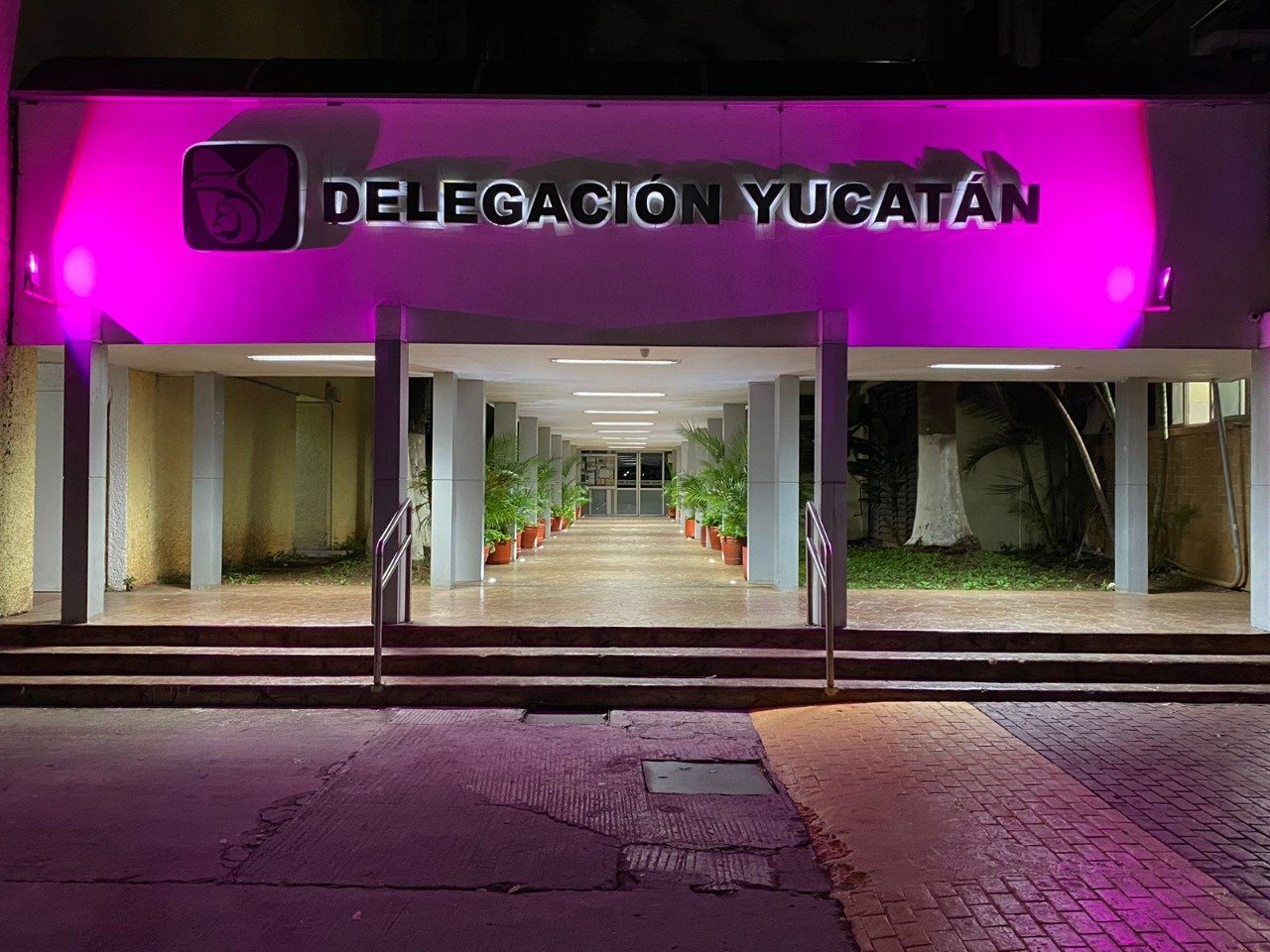 En el Mes de la Sensibilización sobre el Cáncer de Mama, IMSS Yucatán se ilumina de rosa