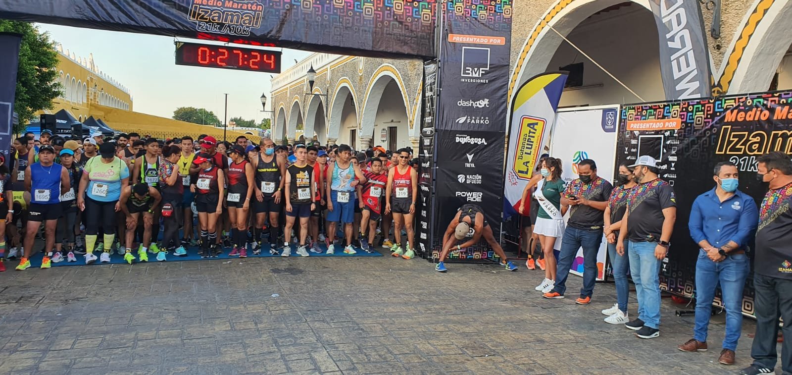 Abraham Noguez ganó el medio maratón de Izamal