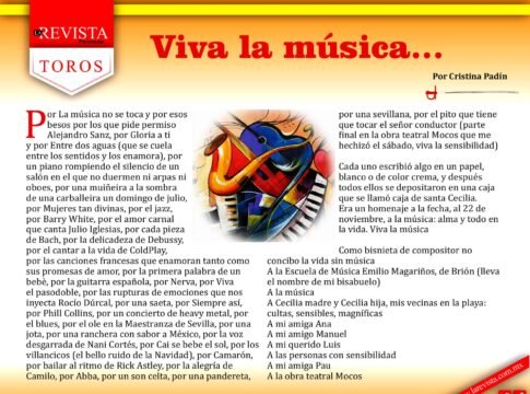 Viva la música…