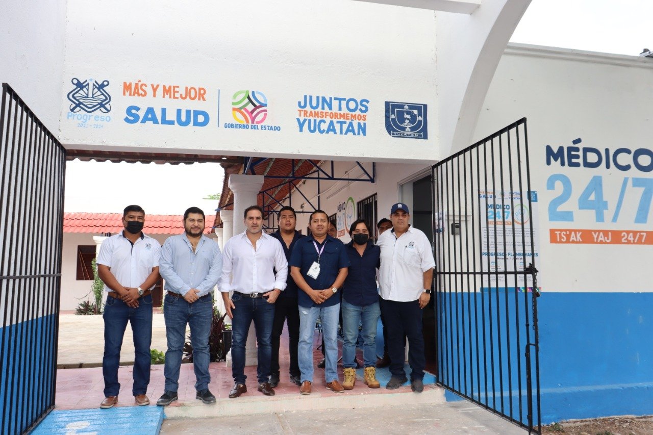Alcalde de Progreso supervisa espacio donde se ubicará Módulo de Atención Médica en Flamboyanes