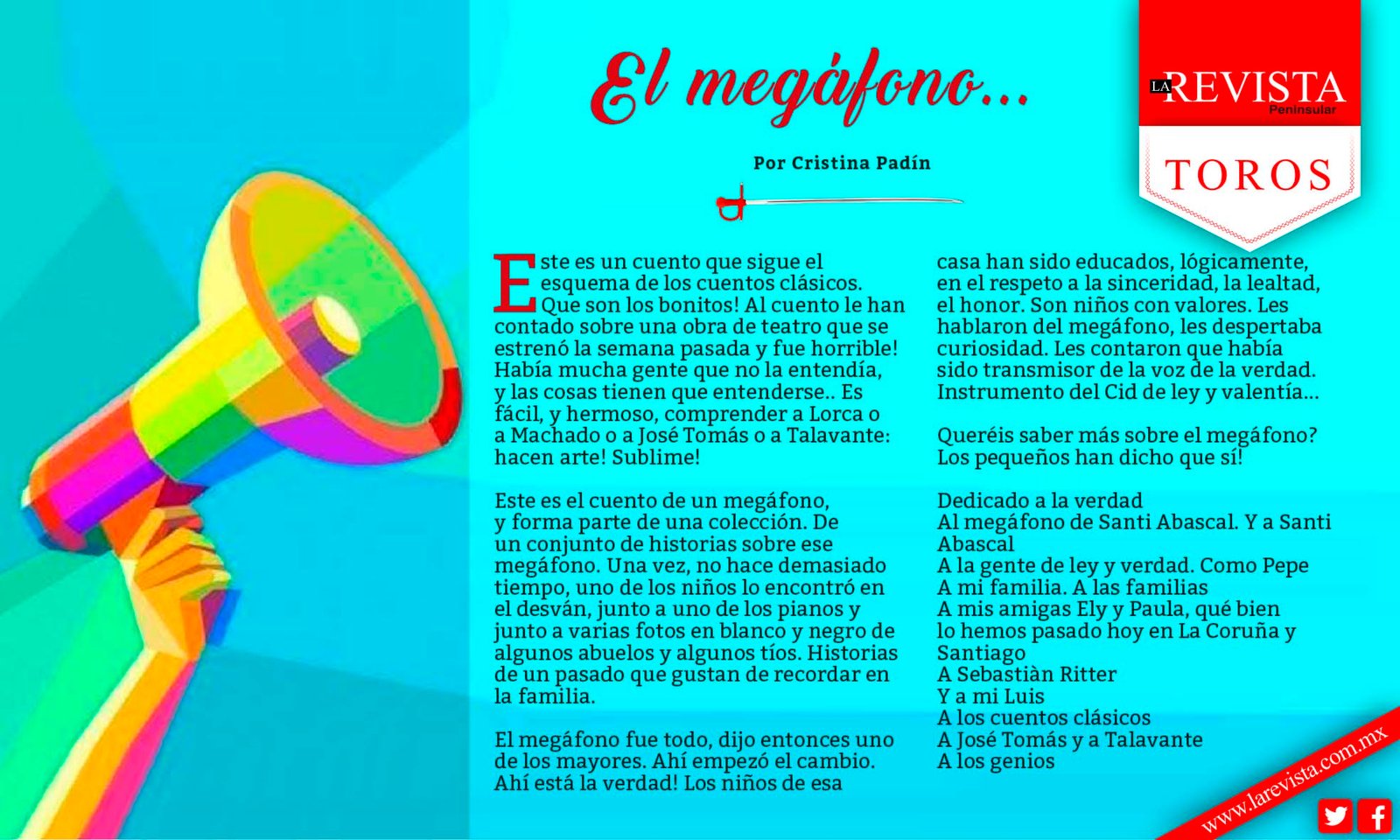 El megáfono...